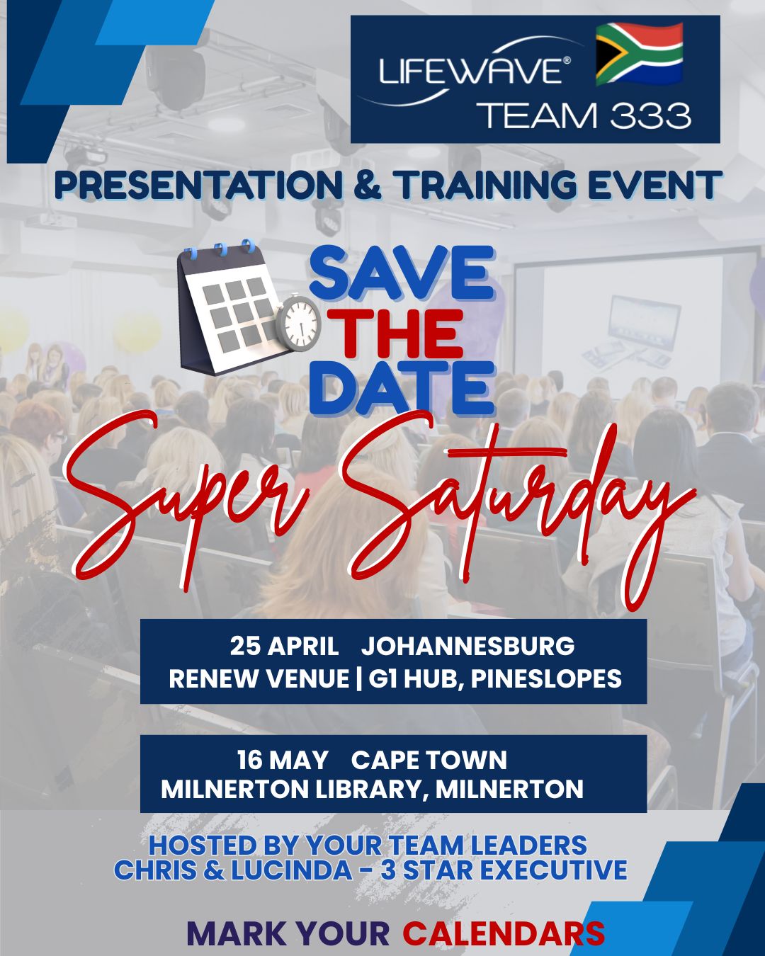 lifewave training events in and around south africa